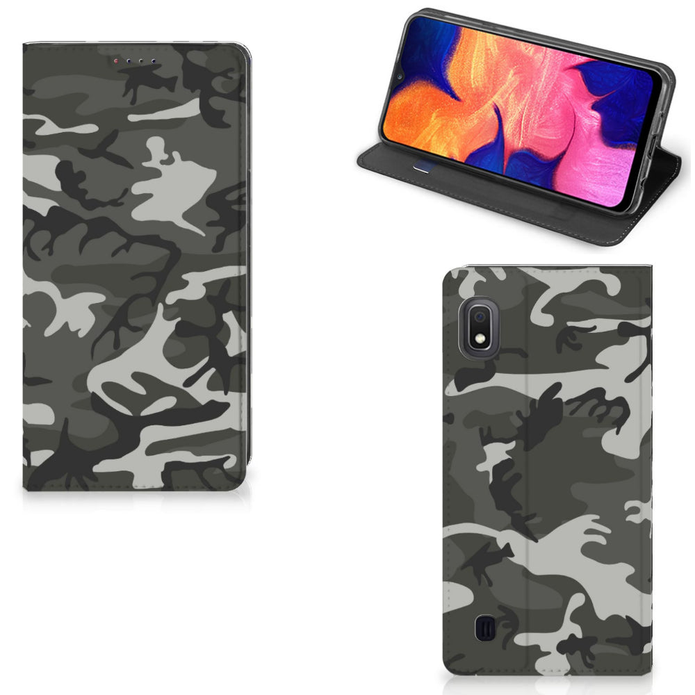 Samsung Galaxy A10 Hoesje met Magneet Army Light