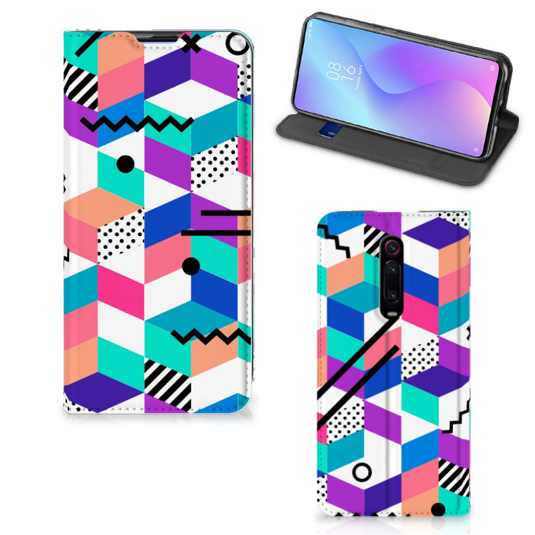 Xiaomi Redmi K20 Pro Stand Case Blokken Kleurrijk - B2C Telecom