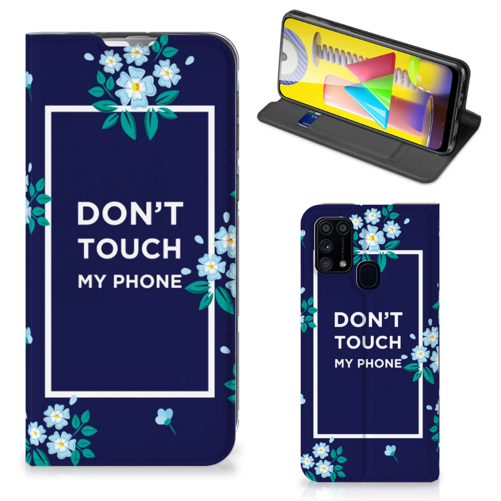 Samsung Galaxy M31 Design Case Flowers Blue DTMP - B2C Telecom