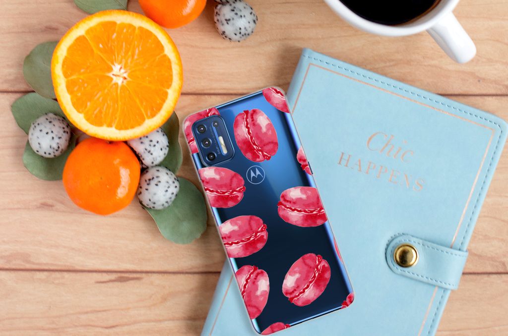 Motorola Moto G9 Plus Siliconen Case Pink Macarons B2C Telecom