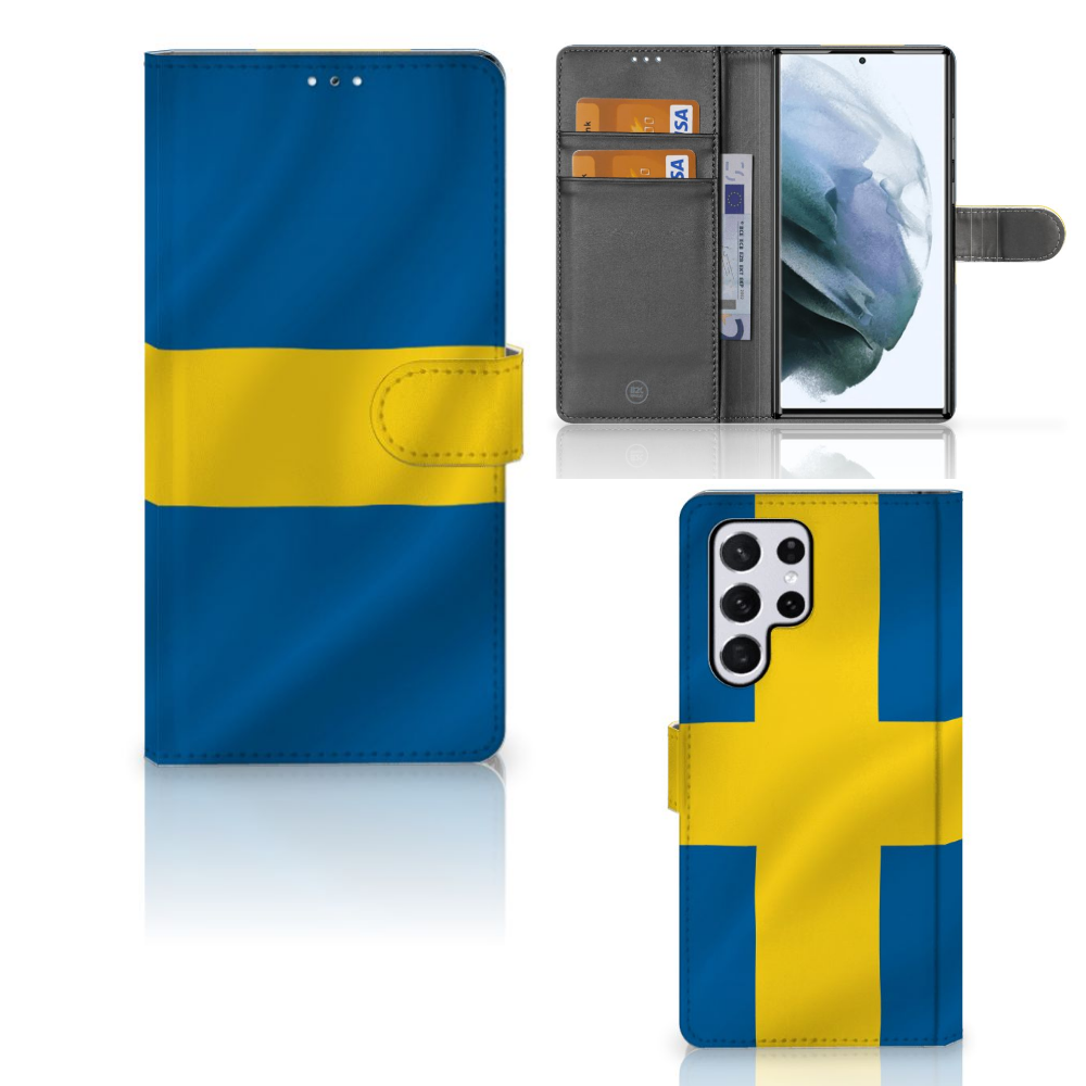 Samsung Galaxy S22 Ultra Bookstyle Case Zweden