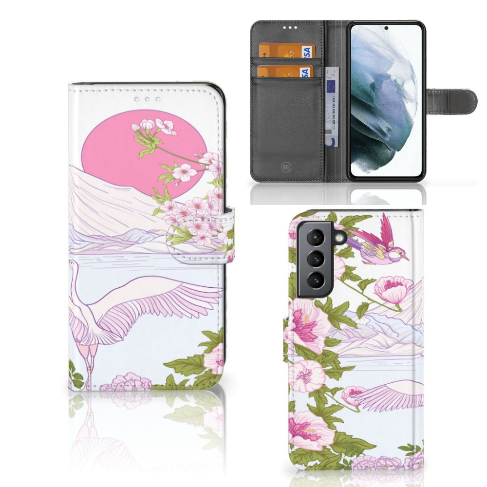 Samsung Galaxy S21 FE Telefoonhoesje met Pasjes Bird Standing