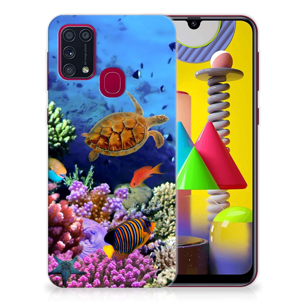 Samsung Galaxy M31 TPU Hoesje Vissen B2C Telecom