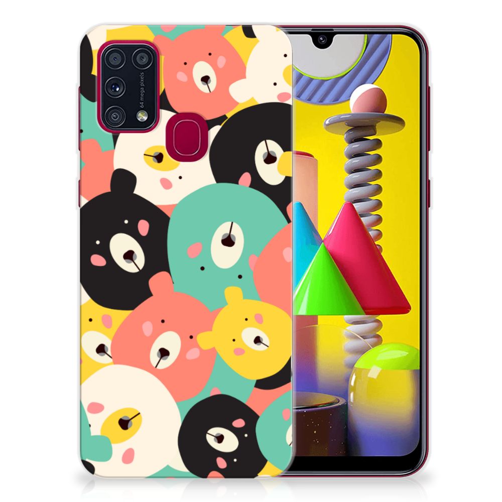 Samsung Galaxy M31 Telefoonhoesje met Naam Bears B2C Telecom