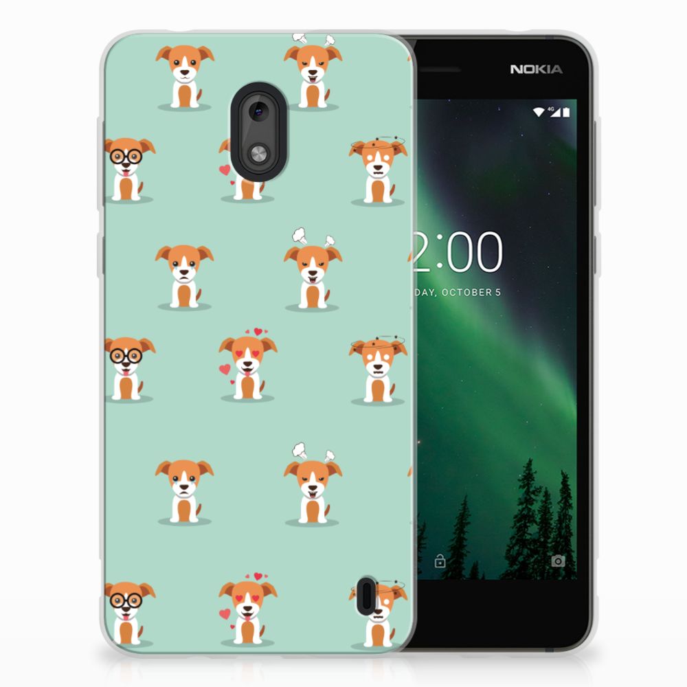 Nokia 2 TPU Hoesje Pups
