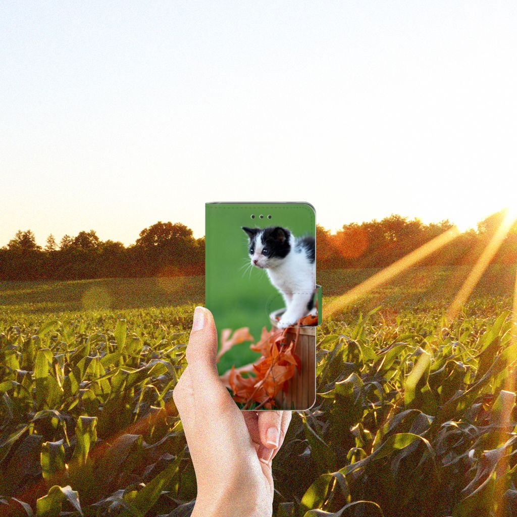 Nokia 7 Telefoonhoesje met Pasjes Kitten