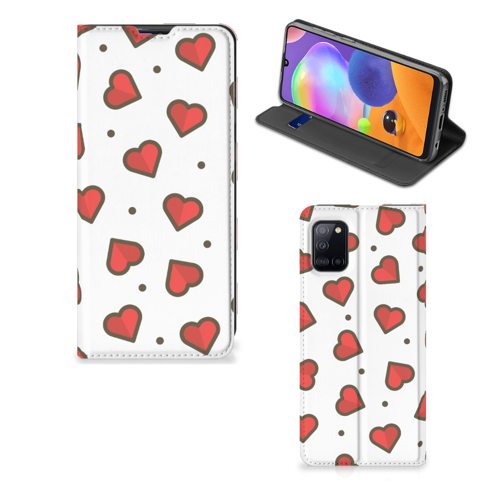 Samsung Galaxy A31 Hoesje met Magneet Hearts - B2C Telecom