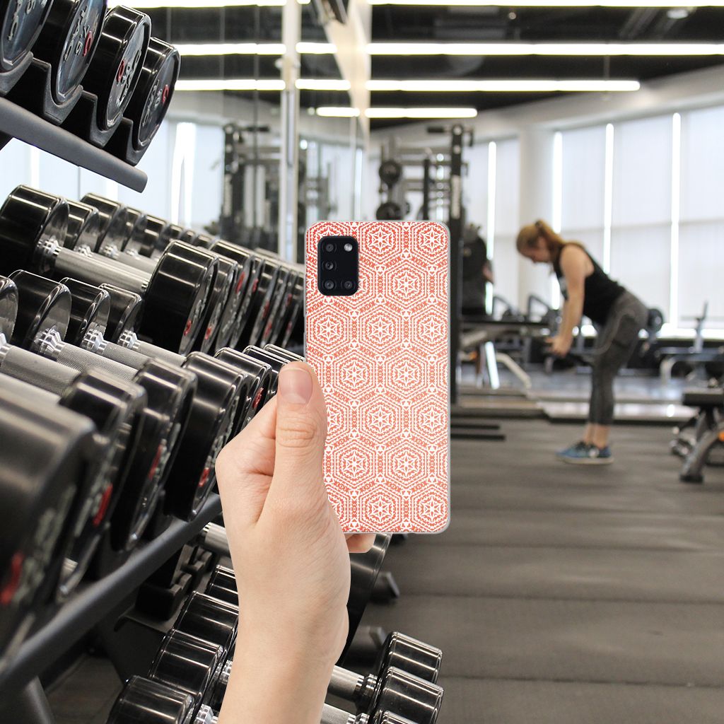 Samsung Galaxy A31 TPU bumper Pattern Orange B2C Telecom