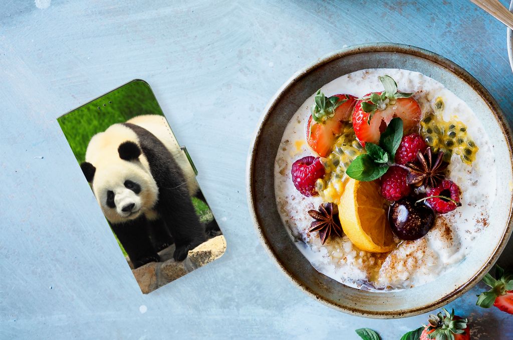 Samsung Galaxy Xcover 6 Pro Telefoonhoesje met Pasjes Panda