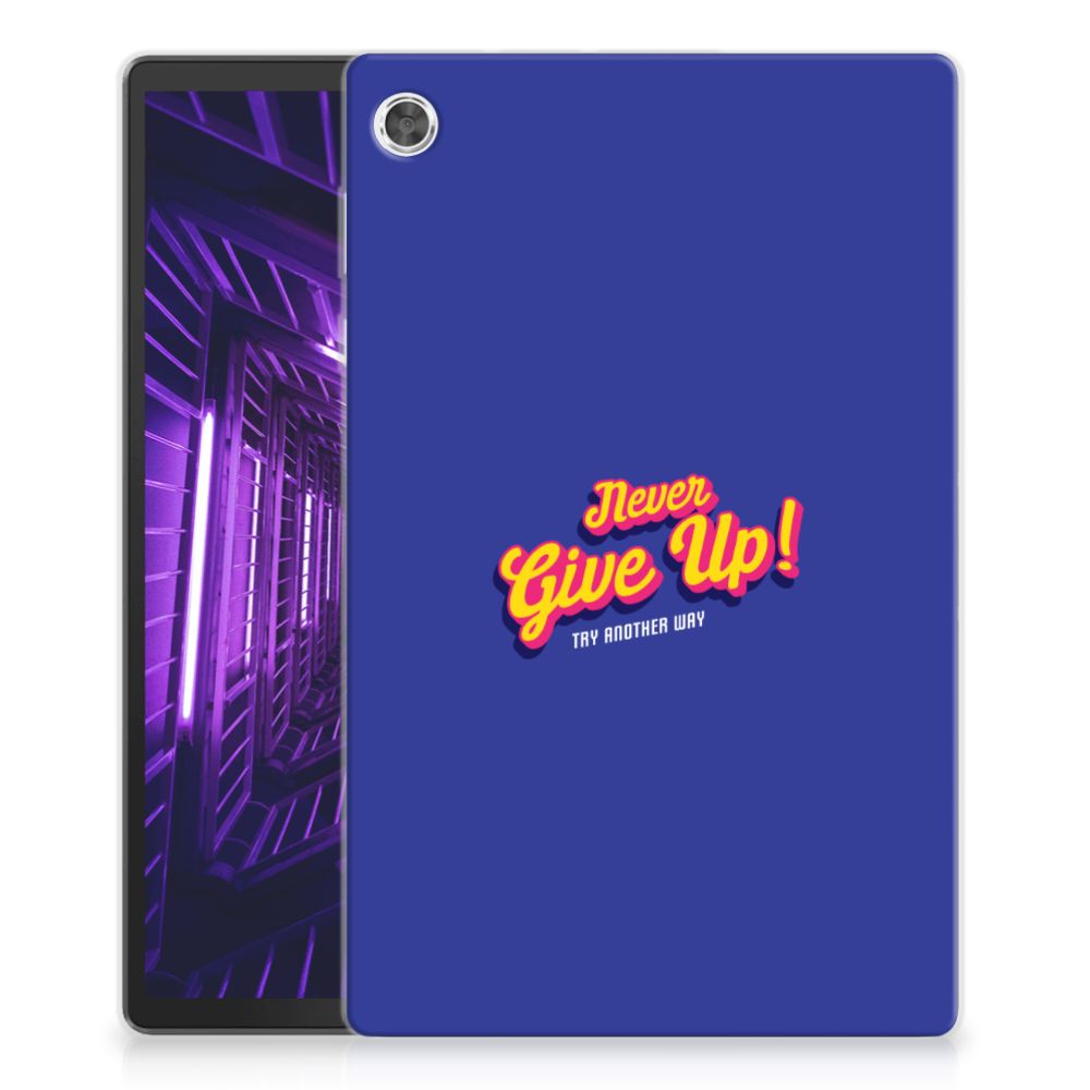 Lenovo Tab M10 Plus Back cover met naam Never Give Up