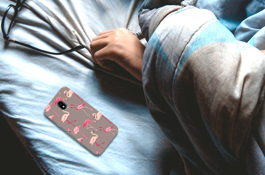 Samsung Galaxy J3 2017 TPU Hoesje Flamingo