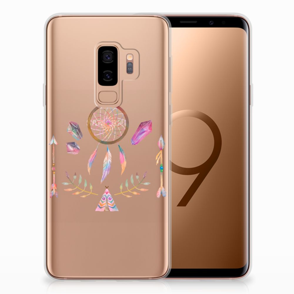 Samsung Galaxy S9 Plus Telefoonhoesje met Naam Boho Dreamcatcher