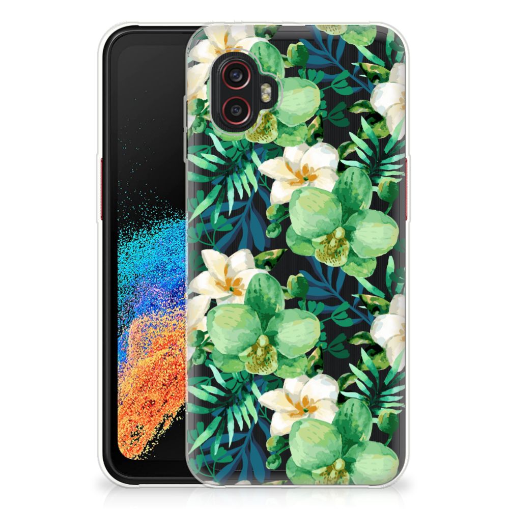 Samsung Galaxy Xcover 6 Pro TPU Case Orchidee Groen B2C Telecom