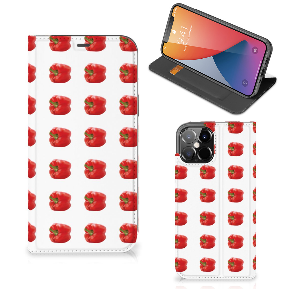 iPhone 12 Pro Max Flip Style Cover Paprika Red - B2C Telecom