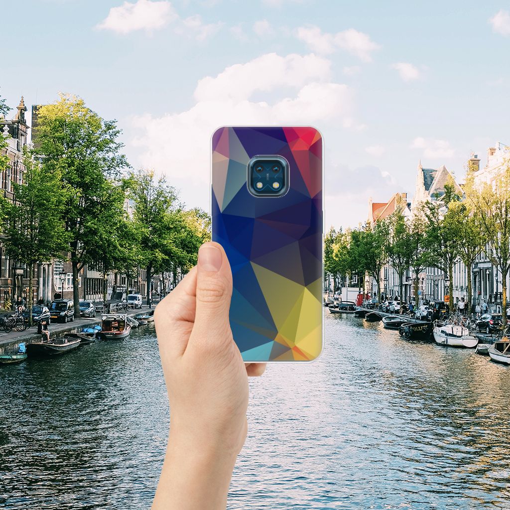 Nokia XR20 TPU Hoesje Polygon Dark