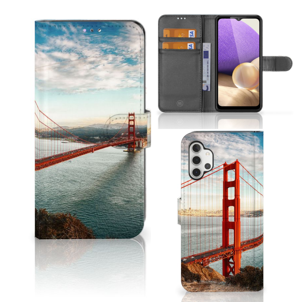 Samsung Galaxy A32 4G Flip Cover Golden Gate Bridge
