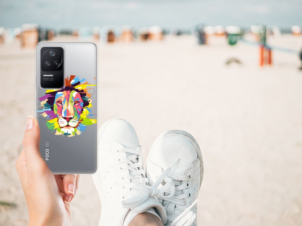 Xiaomi Poco F4 Telefoonhoesje met Naam Lion Color B2C Telecom