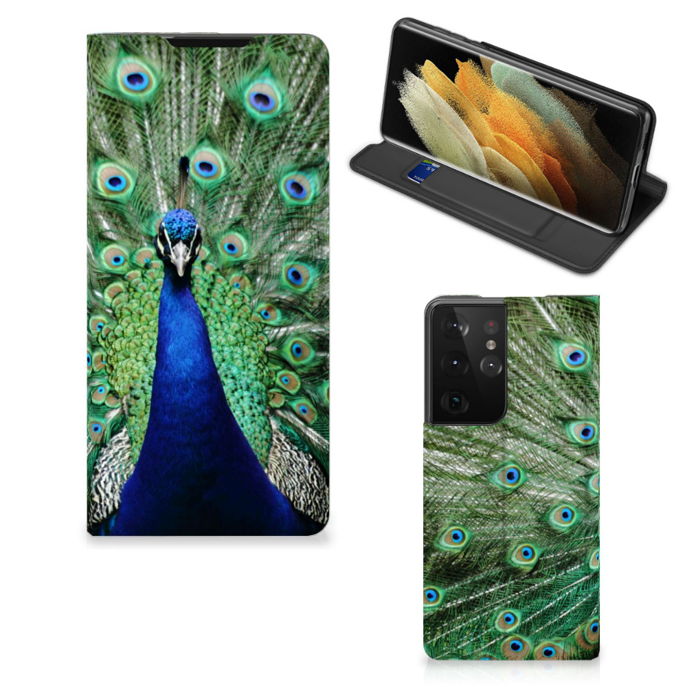 Samsung Galaxy S21 Ultra Hoesje maken Pauw - B2C Telecom