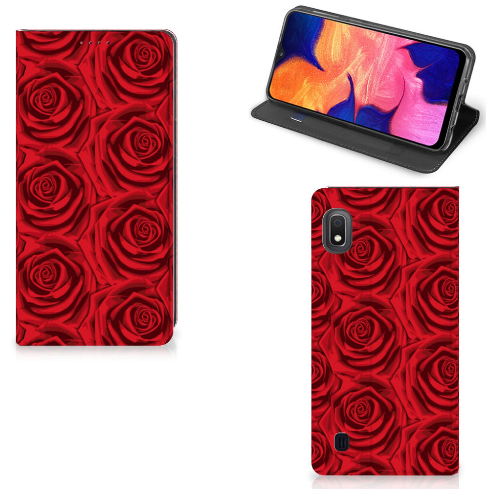 Samsung Galaxy A10 Smart Cover Red Roses