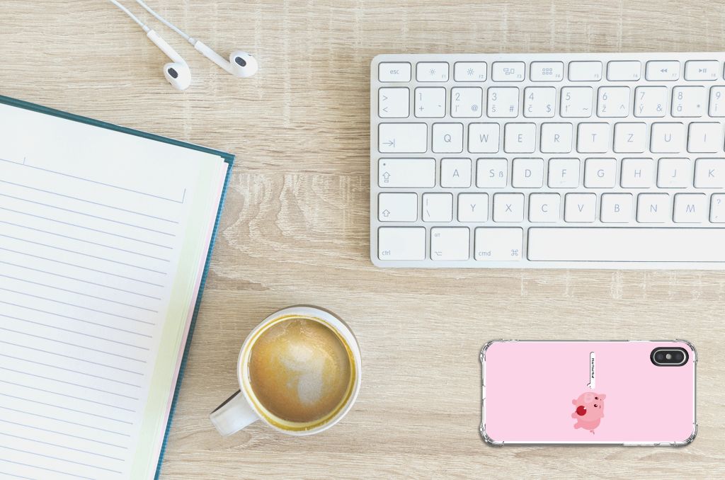 Apple iPhone X | Xs Stevig Bumper Hoesje Pig Mud