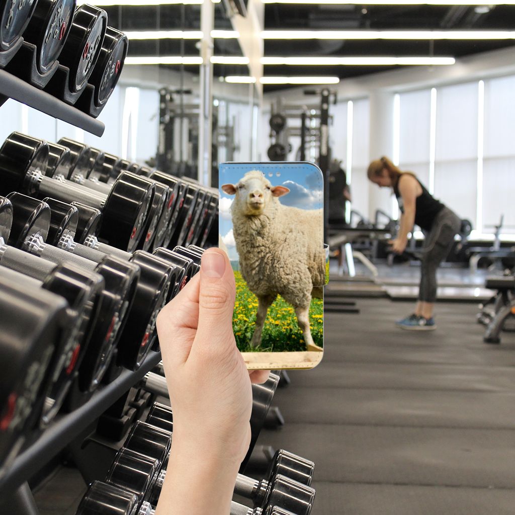 Samsung Galaxy S7 Telefoonhoesje met Pasjes Schaap en Lammetje