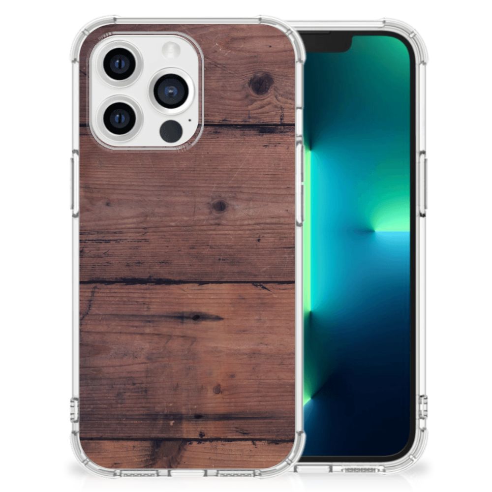 Apple iPhone 13 Pro Stevig Telefoonhoesje Old Wood B2C Telecom