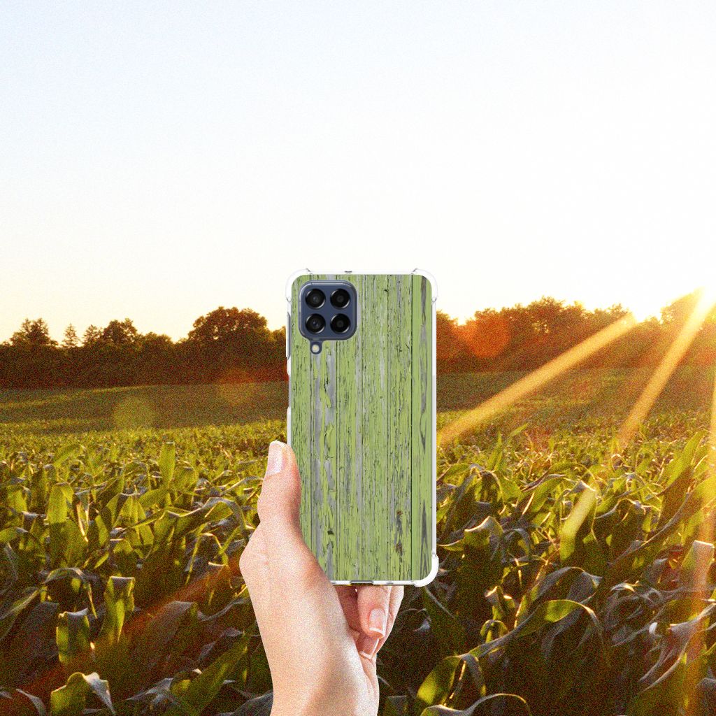Samsung Galaxy M53 Stevig Telefoonhoesje Green Wood B2C Telecom
