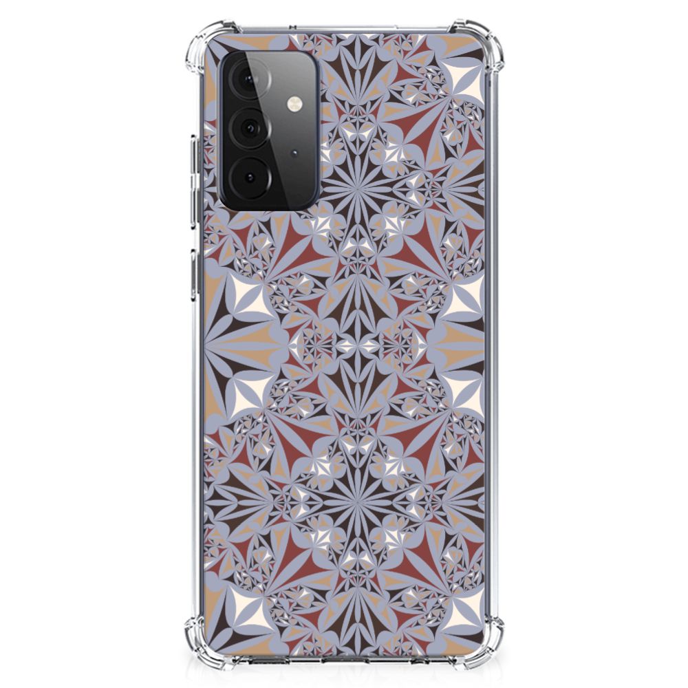 Samsung Galaxy A72 4G/5G Anti-Shock Hoesje Flower Tiles