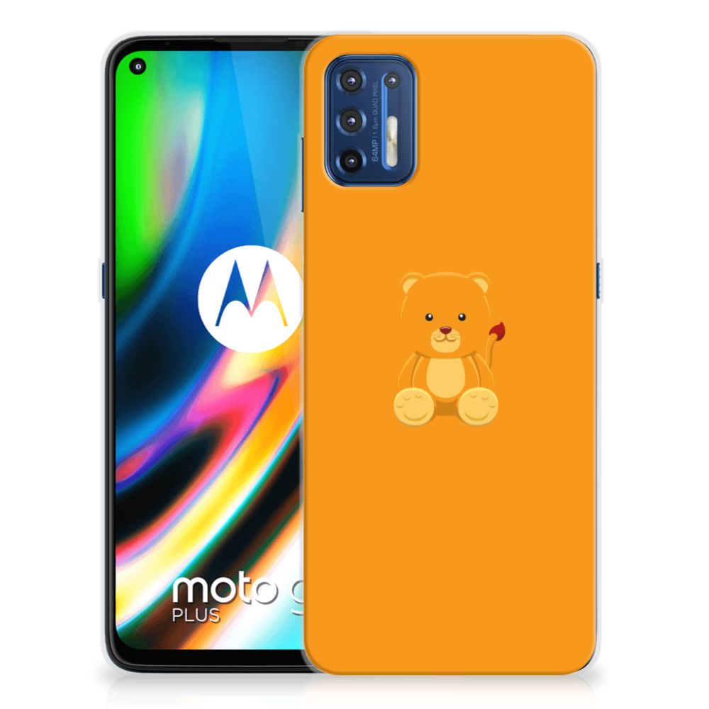 Motorola Moto G9 Plus Telefoonhoesje met Naam Baby Beer