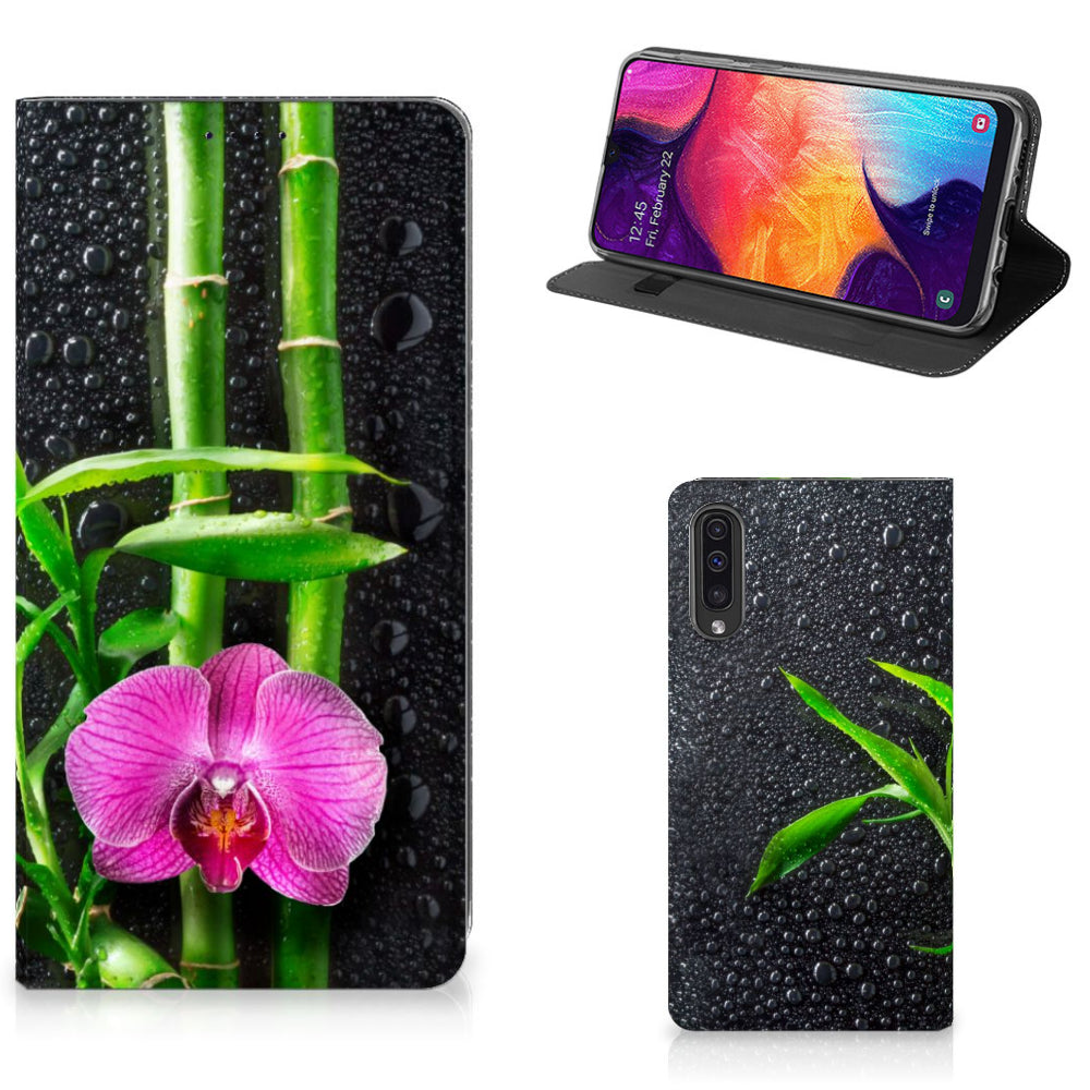 Samsung Galaxy A50 Smart Cover Orchidee