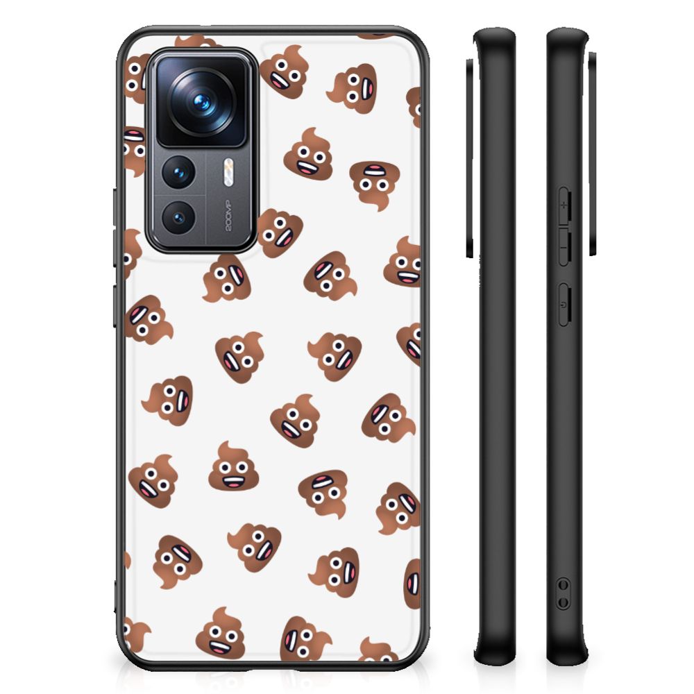 Back Case voor Xiaomi 12T | 12T Pro Poep Emojis B2C Telecom