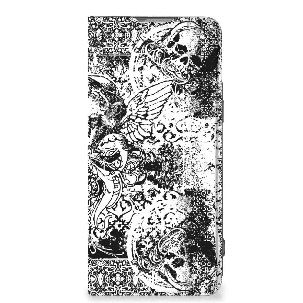 Mobiel BookCase OnePlus Nord 2T Skulls Angel - B2C Telecom