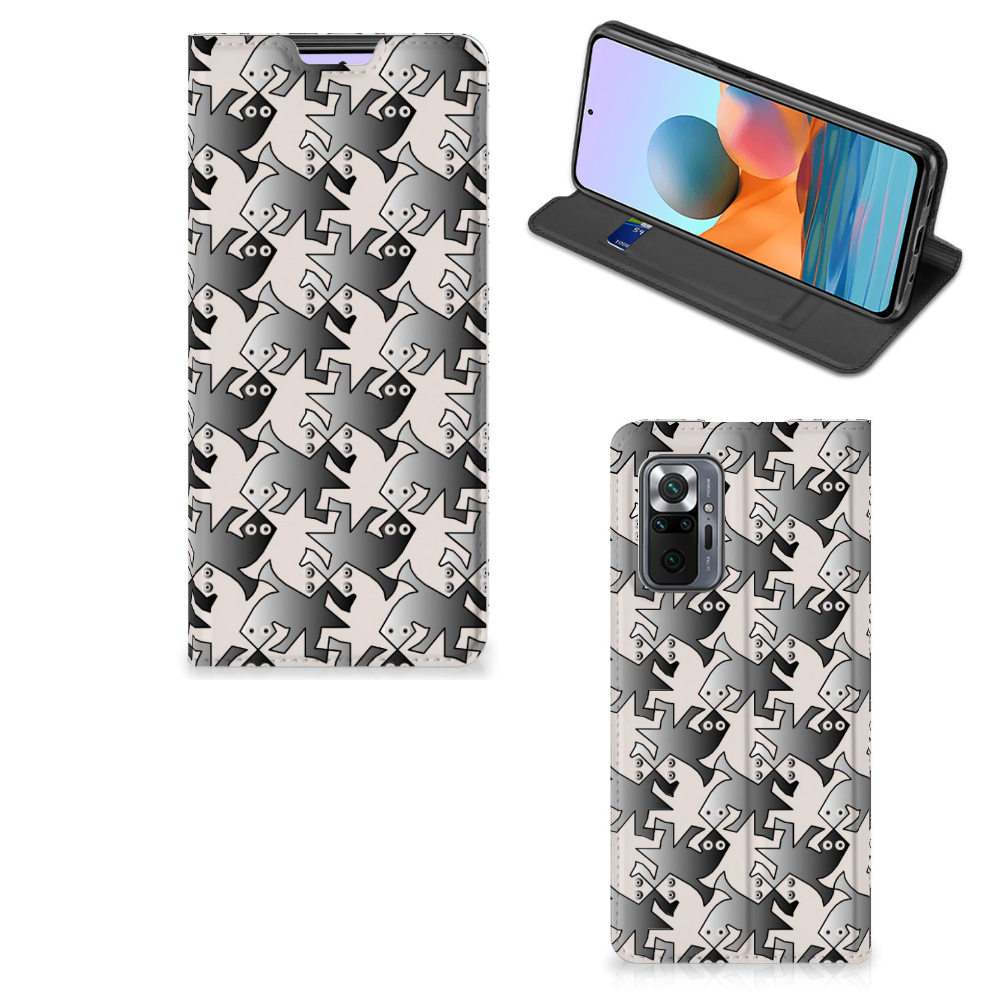 Xiaomi Redmi Note 10 Pro Hoesje maken Salamander Grey