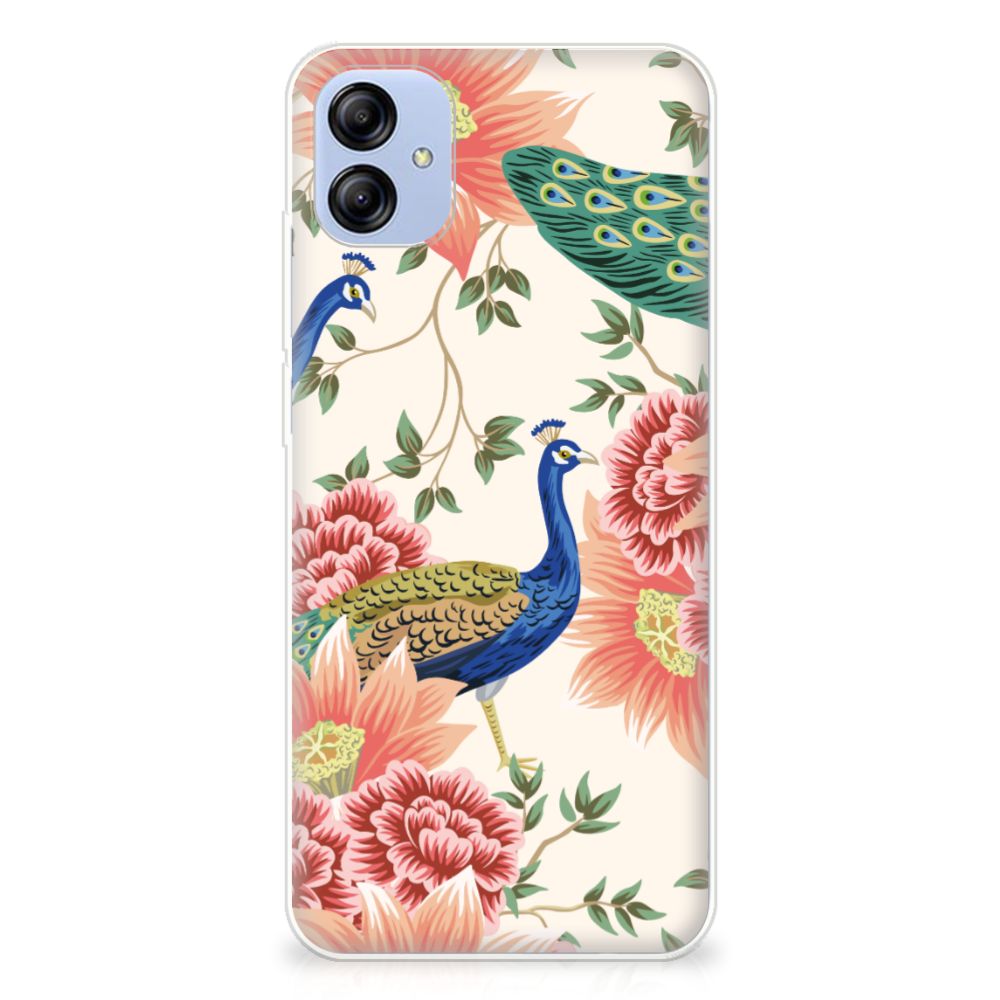 TPU Hoesje voor Samsung Galaxy A04e Pink Peacock
