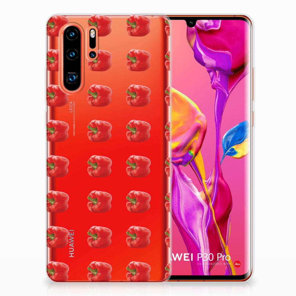 Huawei P30 Pro Siliconen Case Paprika Red