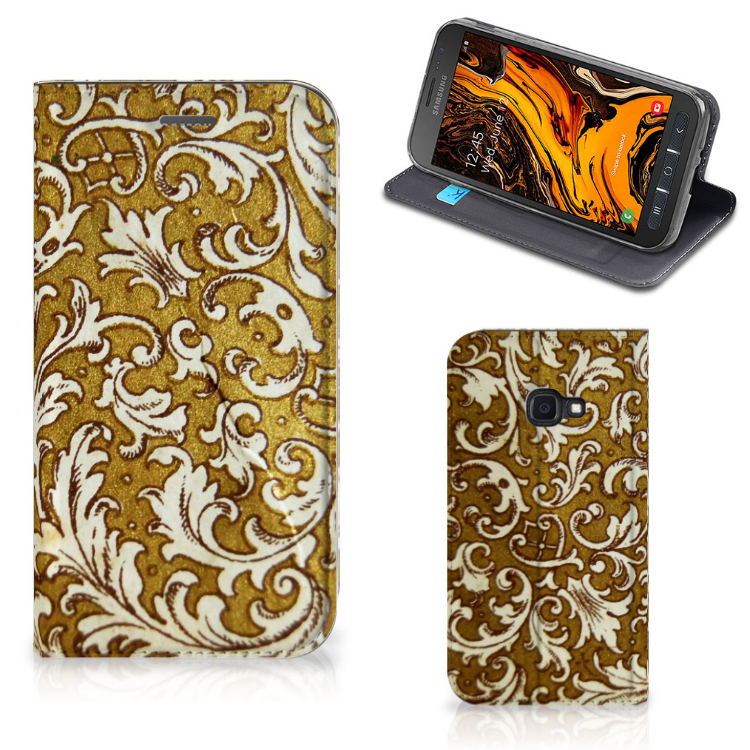 Telefoon Hoesje Samsung Galaxy Xcover 4s Barok Goud