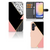 Samsung Galaxy A25 Book Case Zwart Roze Vormen