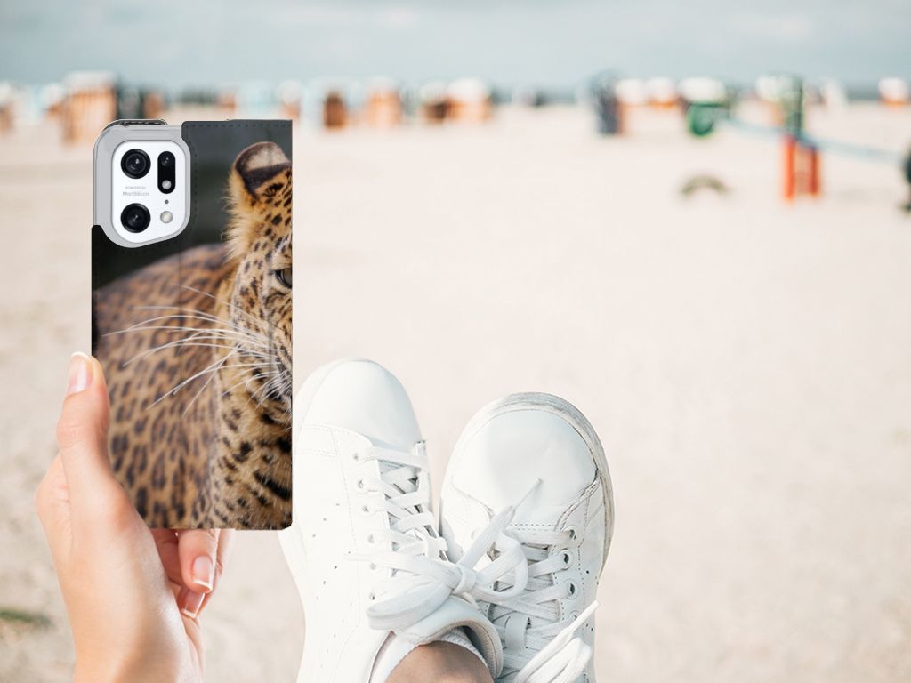 OPPO Find X5 Pro Hoesje maken Luipaard - B2C Telecom