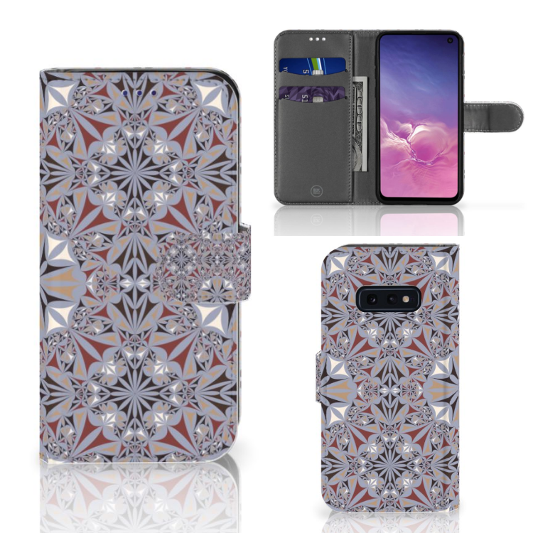 Samsung Galaxy S10e Bookcase Flower Tiles