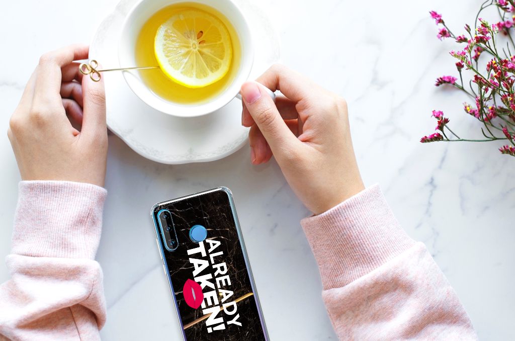 Huawei P30 Lite Telefoonhoesje met tekst Already Taken Black
