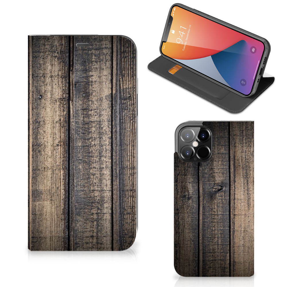 iPhone 12 Pro Max Book Wallet Case Steigerhout - B2C Telecom