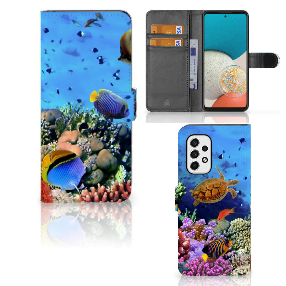 Samsung Galaxy A53 Telefoonhoesje met Pasjes Vissen