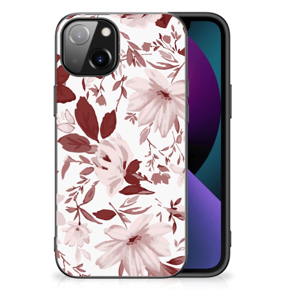 Kleurrijke Telefoonhoesje Apple iPhone 13 Watercolor Flowers B2C Telecom