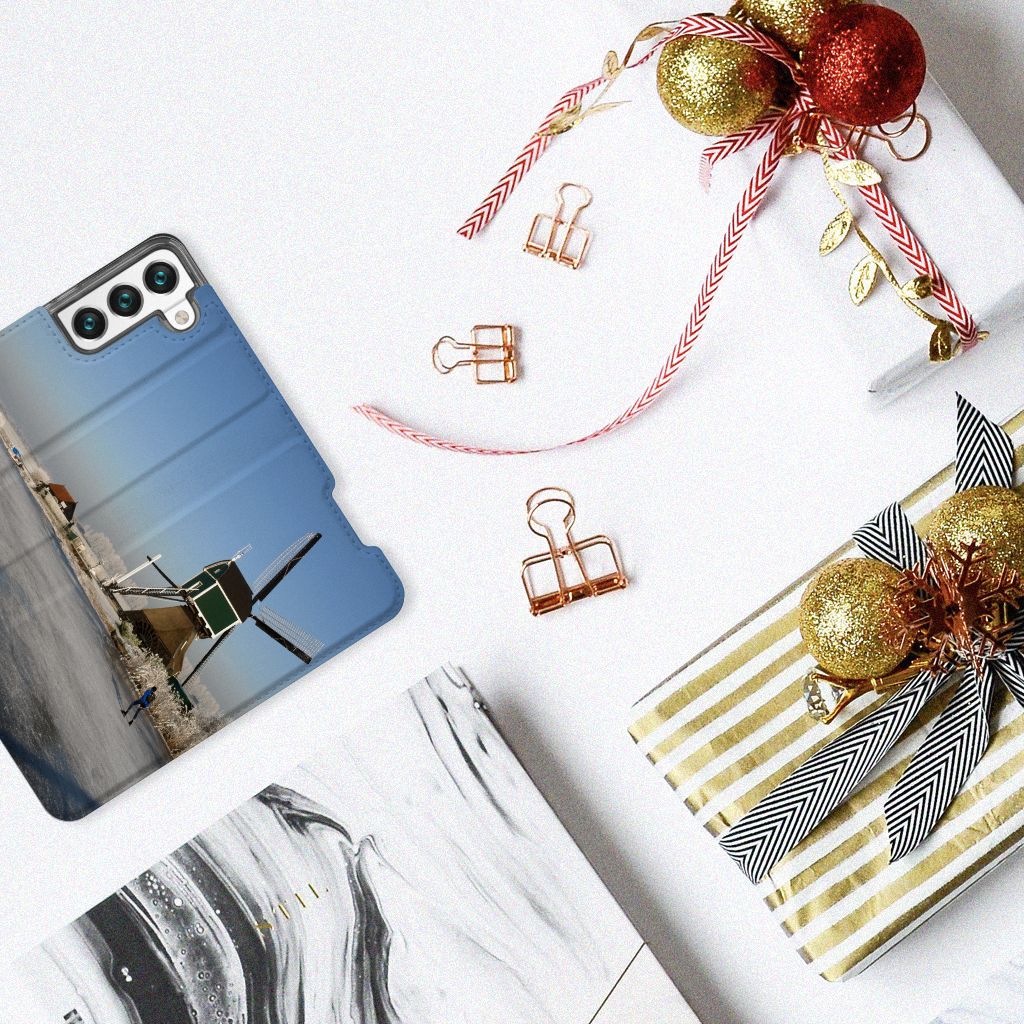 Samsung Galaxy S22 Book Cover Schaatsers - B2C Telecom