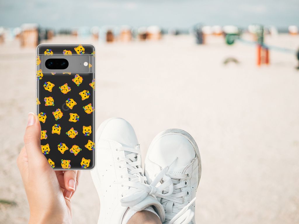 TPU bumper voor Google Pixel 7 Katten Emojis B2C Telecom