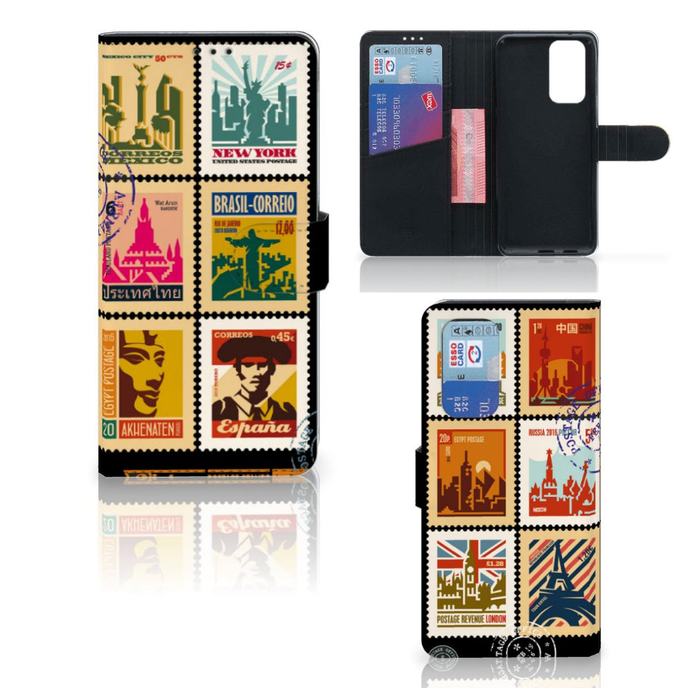 OnePlus 9 Pro Flip Cover Postzegels