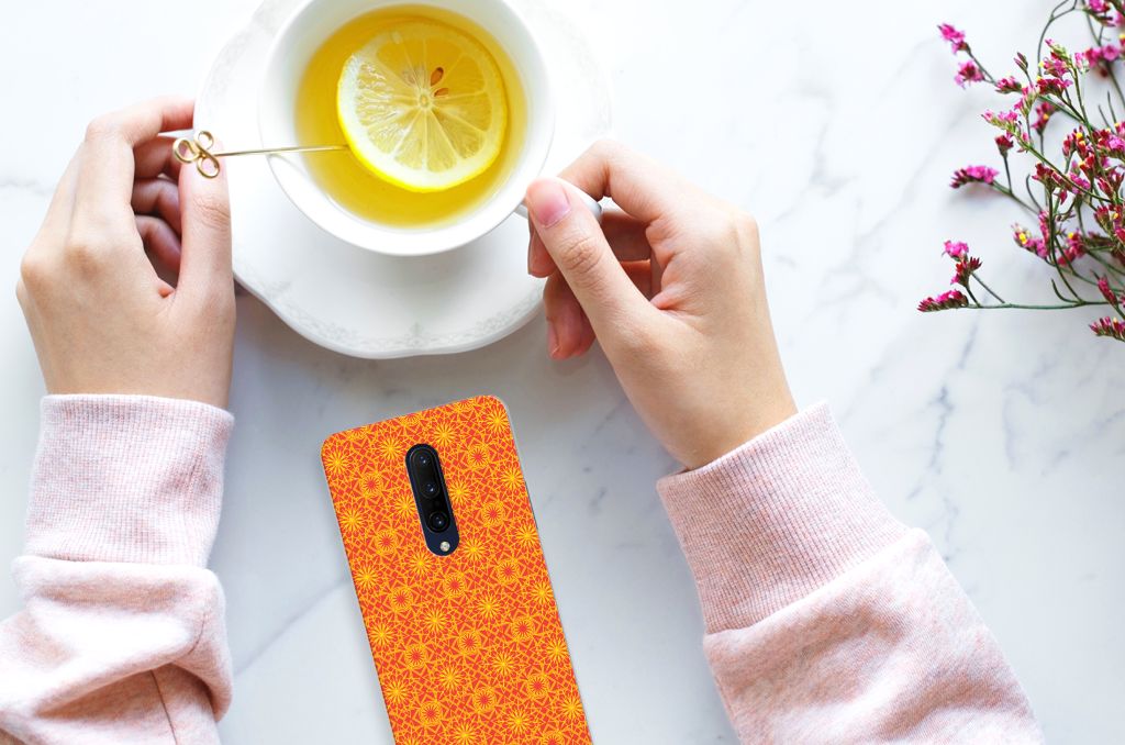 OnePlus 7 Pro TPU bumper Batik Oranje