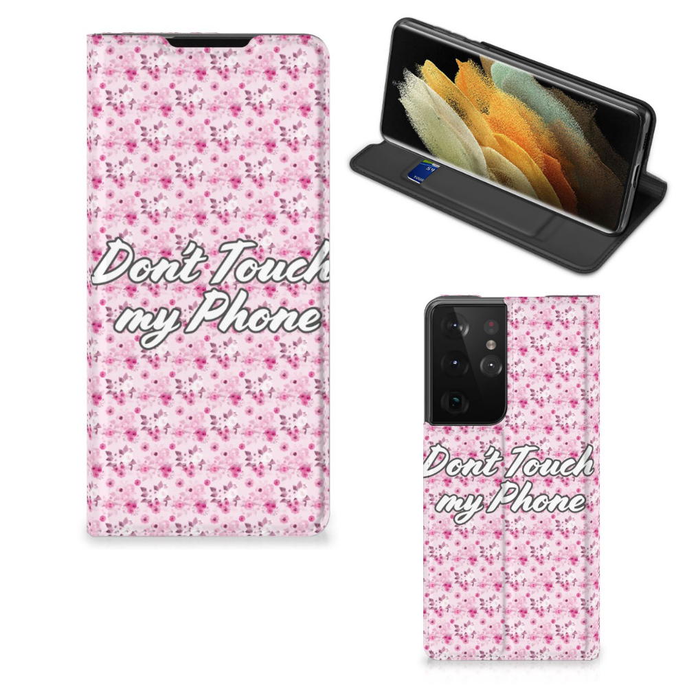 Samsung Galaxy S21 Ultra Design Case Flowers Pink DTMP - B2C Telecom