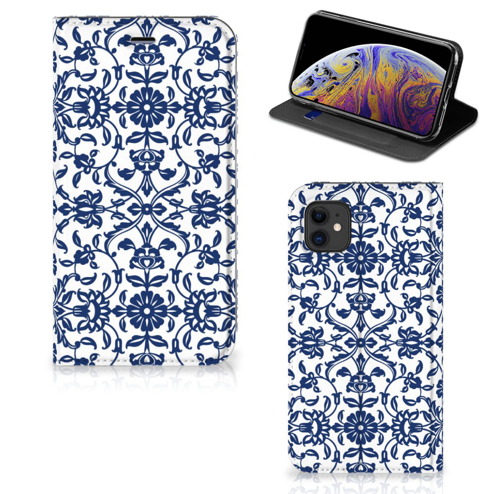 Apple iPhone 11 Smart Cover Flower Blue
