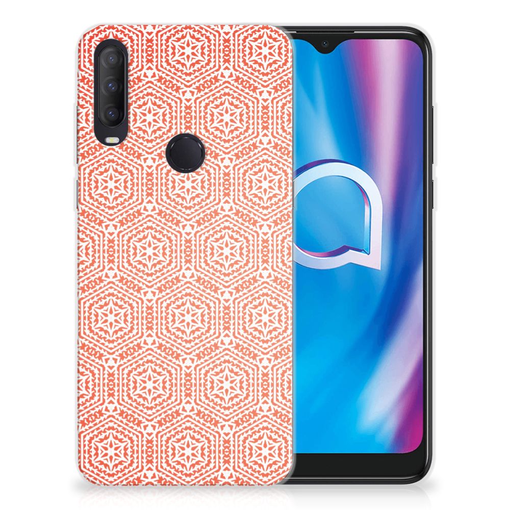 Alcatel 1S (2020) TPU bumper Pattern Orange B2C Telecom